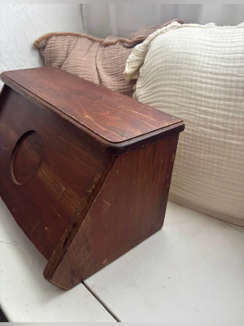 Vintage Wood Bread Box